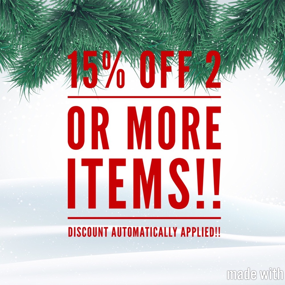 🔥SALE🔥 15% OFF 2 or MORE Bundled Items